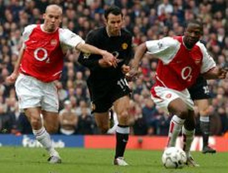Arsenal var tæt på at få alle tre point mod Manchester United. - Foto: AP 