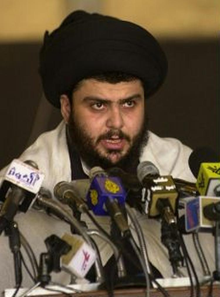 Al-Sadr råder over en milits på flere tusinde shiamuslimer. - Foto: AP 