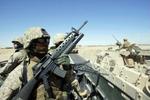 Amerikanske soldater på patrulje ved Fallujah. - Foto: AP 