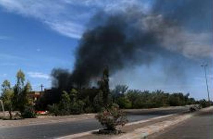 Det amerikanske militær indledte et stort angreb mod sunnimuslmske oprørere i Fallujah først på ugen. - Foto: AP 