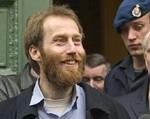 Arjan Erkel havde fået fuldskæg under sit fangenskab. - Foto: AP 