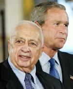 Ariel Sharon og George W. Bush. - Foto: AP 