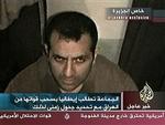 Tv-stationen al-Jazeera modtog en videooptagelse af drabet på den italienske sikkerhedsvagt Fabrizio Quattrocchi, men billederne var »for grusomme« til at blive bragt, meddelte stationen.   Foto: al-Jazeera 
