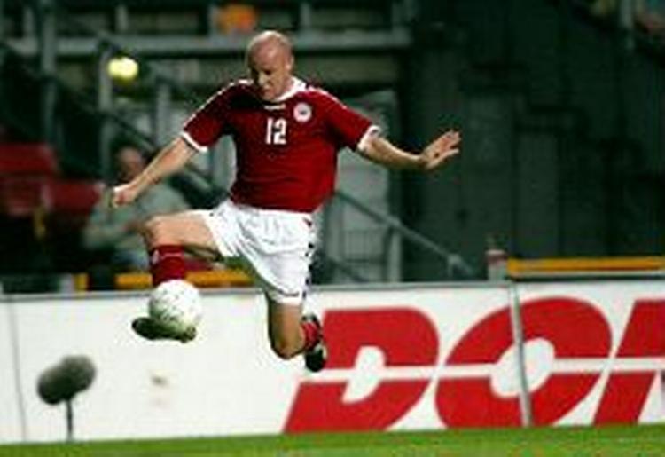 Kasper Bøgelund var sidst på landsholdet i 1-1 kampen hjemme mod Finland i august 2003. - Arkivfoto: Thomas Wilmann 