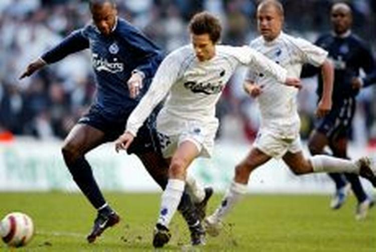 FC Københavns Jesper Bech havde flere gode forsøg, men scorede ikke. - Foto: Thomas Borberg 