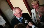 Tidligere bankdirektør Steen Hove var glad for frifindelsen. - Foto: Rasmus Baaner 