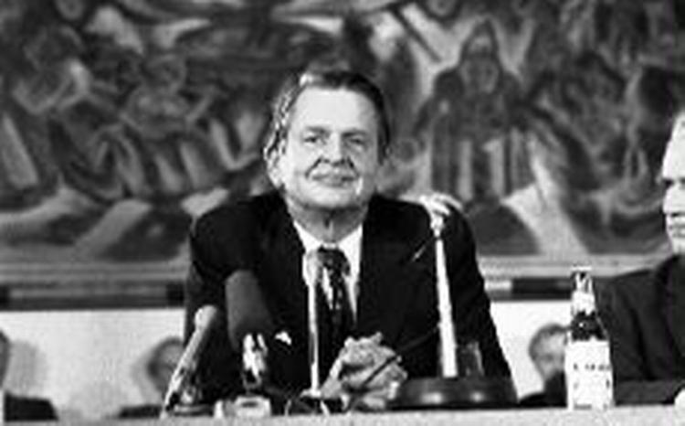 Statsminister Olof Palme blev dræbt 28. februar 1986. - Arkivfoto: Lars Hansen 