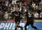 Hjalte Nørregaard sendte FC København på sejrskurs med sine to scoringer. Unge Jesper Bech scorede de næste to i 4-0 sejren over OB.   Foto: Thomas Szlavik 