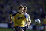 Fløjene gjorde det godt for Brøndby. Her Jonas Kamper. - Foto: Jacob Ehrbahn 