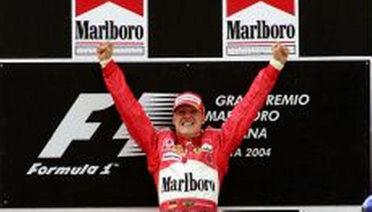 Michael Schumacher er umættelig og ustoppelig. I dag snuppede han sin femte sejr i træk. - Foto: AP 