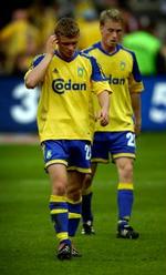 Der er noget at tænke over for Brøndby-spillerne inden torsdagens kamp mod FCK. - Foto: Jens Dresling 