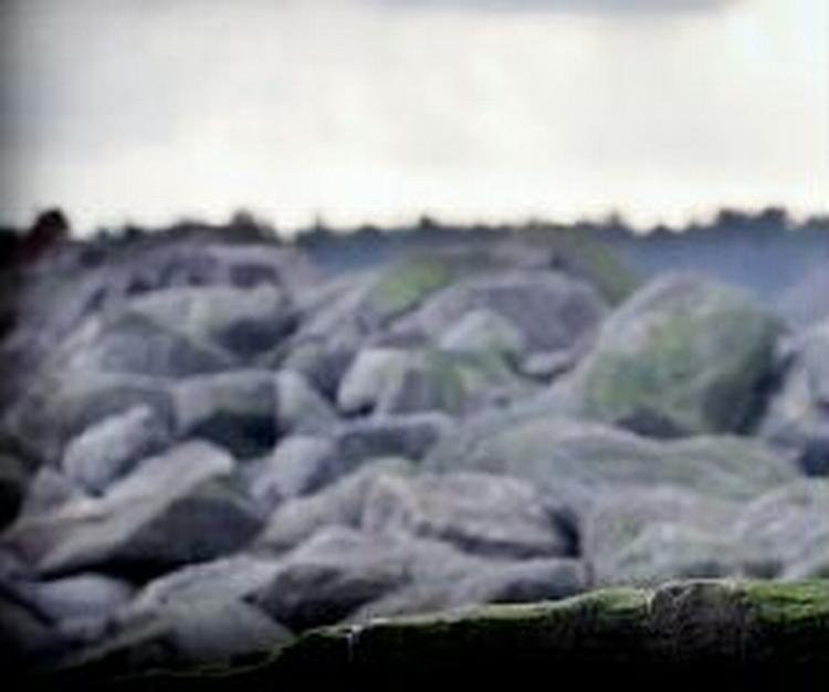 Det er i orden at gå en tur på Bornholms klipper - også men en snor rundt om maven, fastslår Højesteret. - Foto: Claus Lunde 