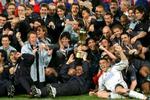 Glade Lazio-spillere fejrer årets eneste pokal. Storklubben Juventus får slet ingenting i år. - Foto: AP 