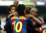 Ronaldinho har været den store stjerne hos Barcelona i denne sæson. - Foto: AP 
