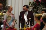 Dronning Margrethe og John D. Donaldson. - Foto: Kim Agersten 