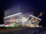 En model af stadion, der kan blive virkelighed, hvis New York bliver værtsby for OL i 2012. Men noget tyder på, at Paris er favorit. - Foto: AP 