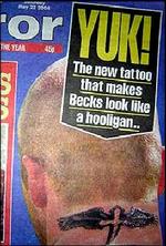 Daily Mirror har ikke meget til overs for David Beckhams nye tatovering. 