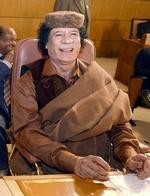 Libyens oberst Gaddafi udvandrede fra topmødet. - Foto: AP 