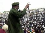 Trods våbenhvilen i Darfur er der fortsat angreb i området. For få dage siden var den sudanesiske præsident Omar El-Bashir (billedet) på besøg i Nyala, som er Darfurs største by.   Foto: Abd Raouf/AP 