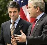 Mødet mellem den danske statsminister og USA´s præsident har ikke haft den store bevågenhed fra den amerikanske presse. - Foto: AP 