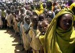 700.000 fordrevne sudanesere lever under kummerlige forhold i lejre i Sudan. 81.000 er flygtet til Tchad. - Foto: AP 