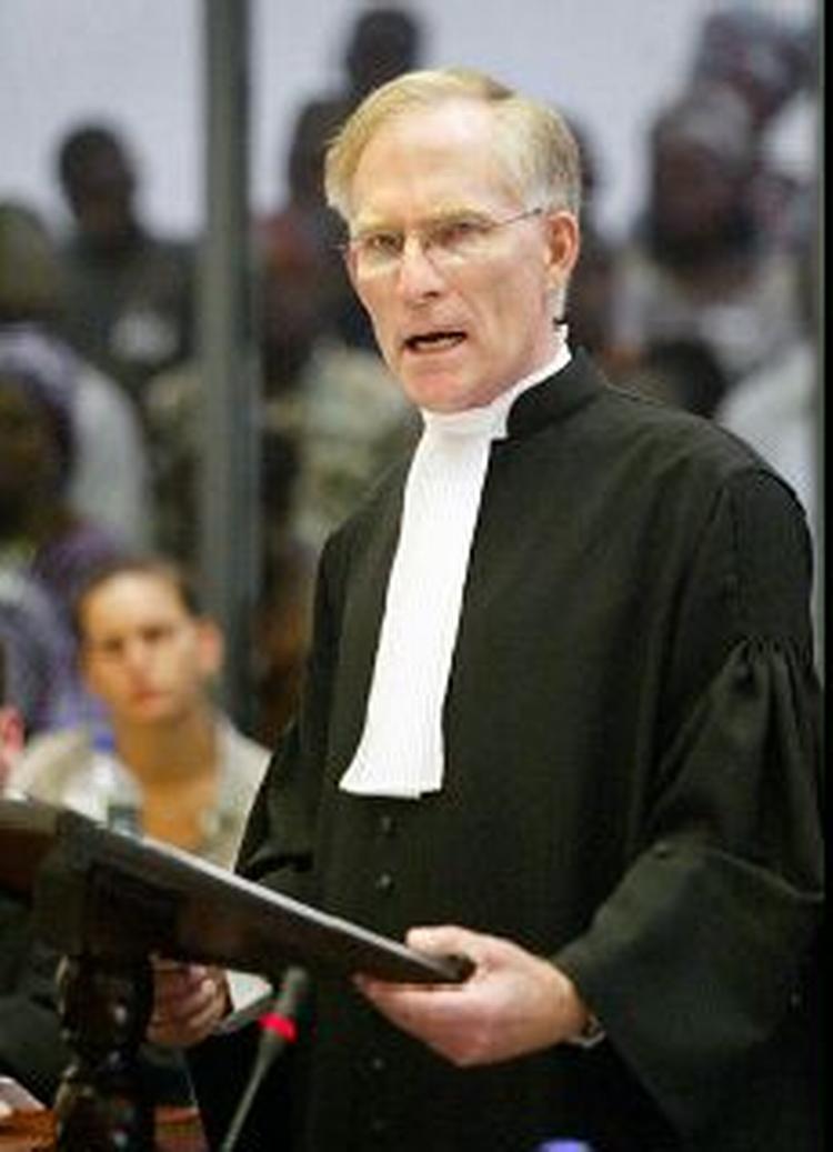 Chefanklageren ved domstolen i Sierra Leone, David Crane. - Foto: AP 