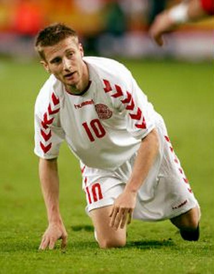 Martin Jørgensen kan ikke komme på græs for tiden på grund af en skade. - Foto: Lars Poulsen 