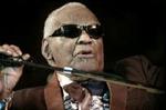 Ray Charles optrådte på Plænen i Tivoli under jazzfestivalen i 2003. - Foto: Morten Langkilde 