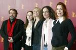 Holdet bag 'Forbrydelser' poserer ved præsentationen på Berlinalen i februar. - Foto: AP 
