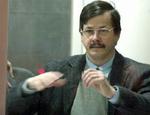 Marc Dutroux under retssagen. I dag blev han idømt fængsel på livstid for sine gerninger. - Foto: AP 