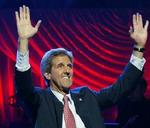 Venstre er med når John Kerry krones som Demokraternes præsidentkandidat. - Foto: AP 