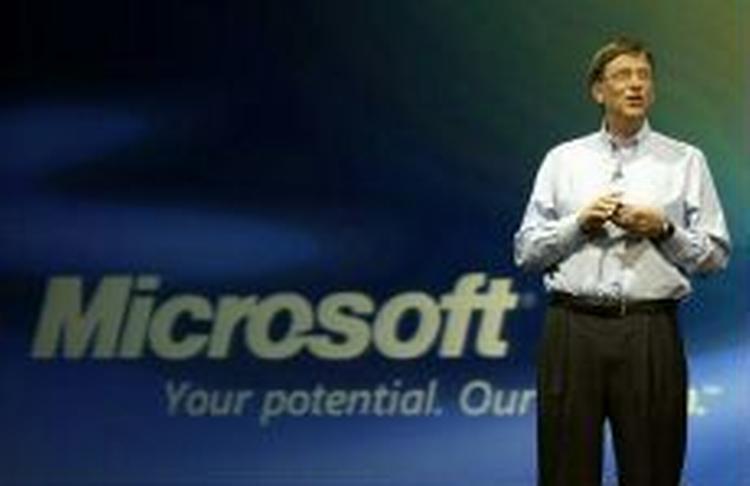 Verdens største softwarefirma, Microsoft, slipper for at leve op til EU's krav. Det glæder givetvis Microsofts stifter Bill Gates. - Arkivfoto: AP 