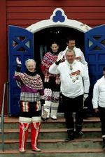 Kongefamilien er i Grønland i anledning af 25-året for hjemmestyret. - Foto: Martin Lehmann 