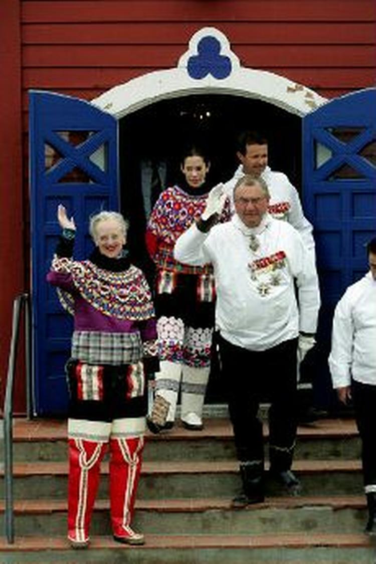 Kongefamilien er i Grønland i anledning af 25-året for hjemmestyret. - Foto: Martin Lehmann 