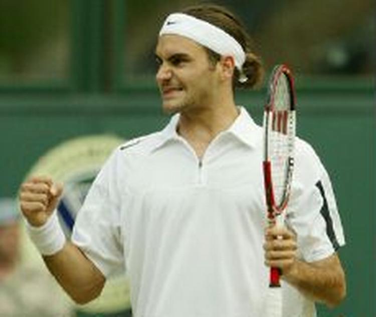 Roger Federer skal møde franske Sebastian Grosjean. - Foto: AP 