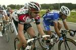 Jens Voigt i udbrud under første etape. - Foto: AP 