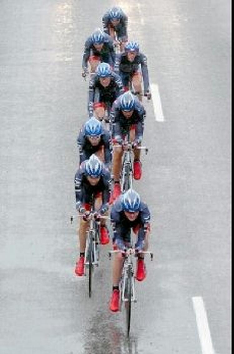 Dagens etape var en magtdemonstration af US Postal. - Foto: AP 
