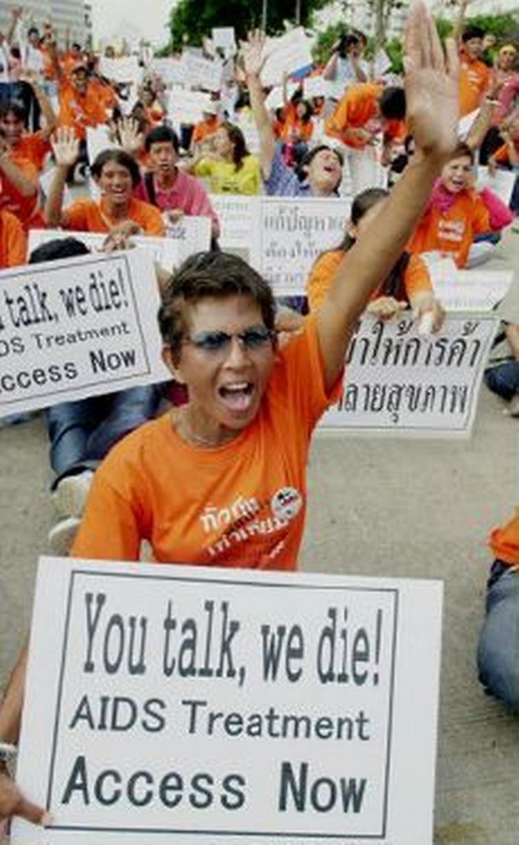 Demonstration på gaden i Bangkok. - Foto: AP 