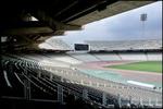 Det Olympiske Stadion i Athen lægger græs og løbebane til konkurrencerne i atletik. - Foto: Thomas Borberg 