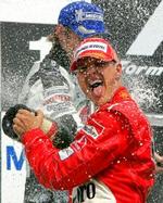 Michael Schumacher førte fra start til mål. - Foto: AP 