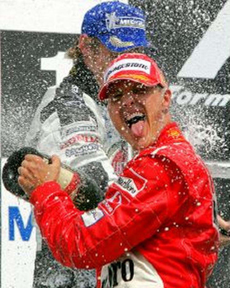 Michael Schumacher førte fra start til mål. - Foto: AP 