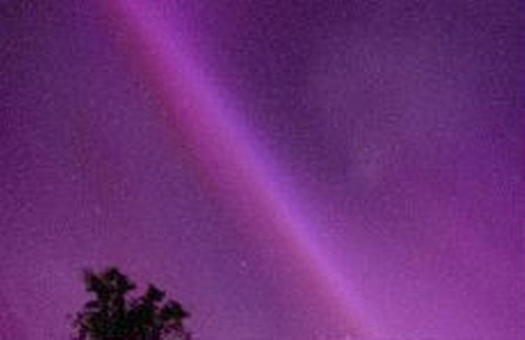 Nordlys over Århus. - Arkivfoto: Thomas Borberg 