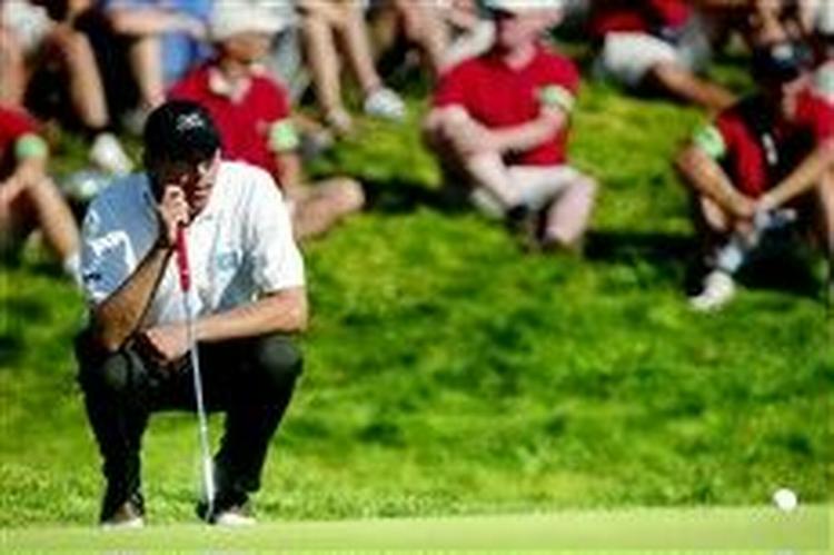 Søren Hansen fik en elendig start, men spillede sig op gennem rækkerne ved første runde af Scandinavian Masters på Barsebäck-banen bord for Malmø. Søren Hansen ligger på en delt 8. plads.   Arkivfoto: Thomas W 