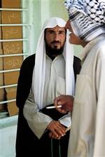 Sheik Assa ad al-Khazargy blev 9. juni i år anholdt af de danske styrker i Irak og ført til afhøring i den danske lejr Camp Eden.   Foto: Thomas Borberg 