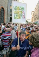 Demonstration i Leipzig. - Foto: AP 