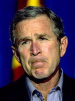 Bush bider smerten i sig. Han har haft væsentligt flere skavanker end sine forgængere - blandt andet hæmorider. - Foto: AP 