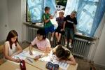 På Holbergskolen i København sveder børnene. Men heldigvis kun indtil kl.13, hvor hele skolen holdt varme-lukket.   Foto: Camilla Stephan 