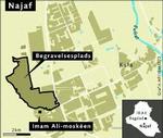 De 1000 oprørere har forskanset sig i Imam Ali-moskéen. 