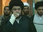 Al-Sadr talte iført bandager. - Foto: AP 