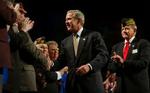 Bush lancerede sin plan under et konvent for krigsveteraner. - Foto: AP 